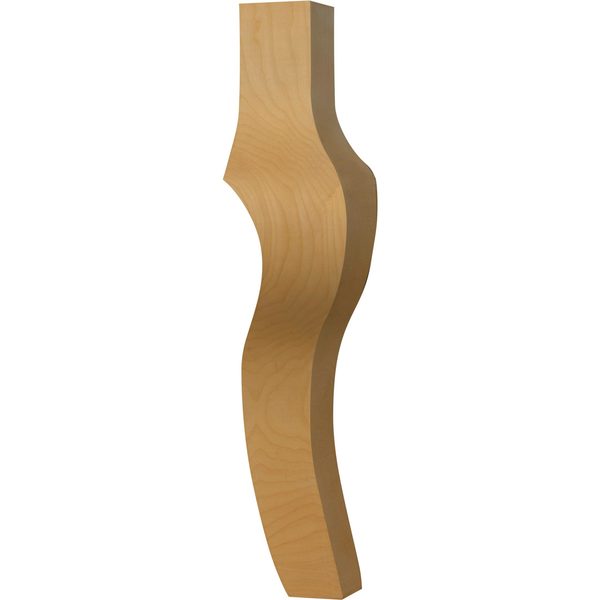 Osborne Wood Products 18 x 3 1/2 Cabriole Coffee Table Leg in Spanish Cedar 1390SPC